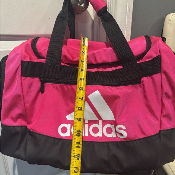 Adidas Pink and Black Travel Bag with Adjustable Strap - Picture 5 of 10